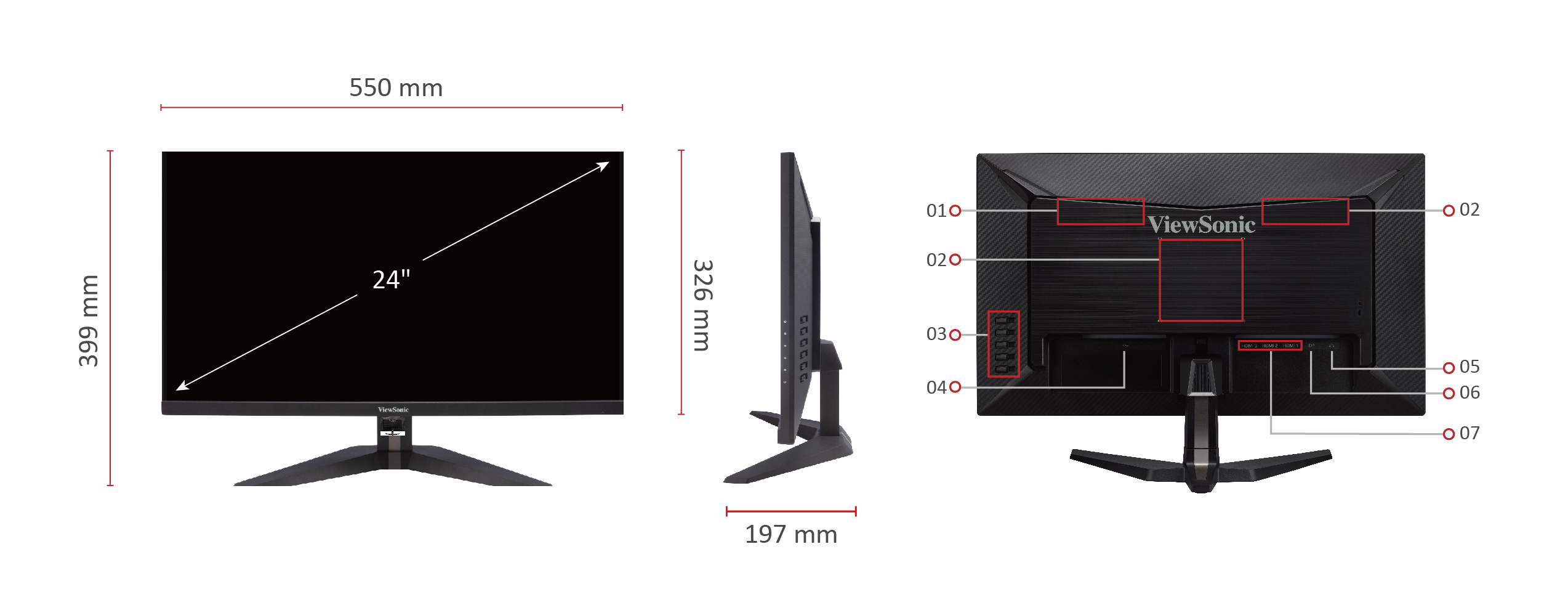 Màn hình Viewsonic VX2458-P-MHD-12